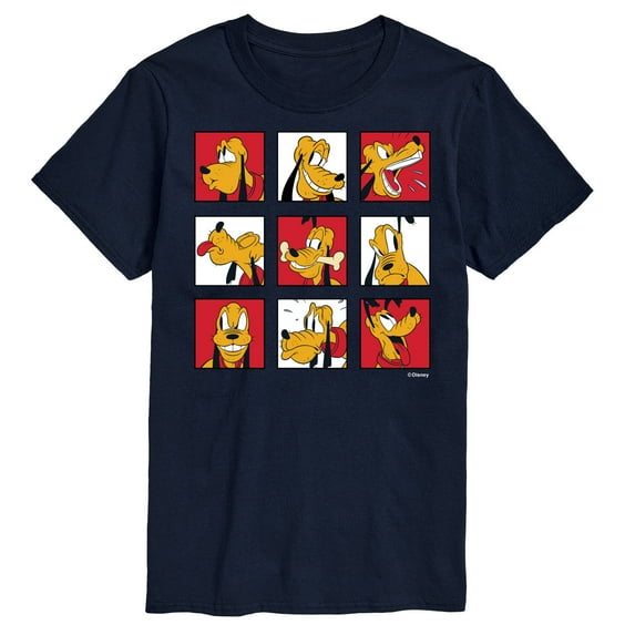 Mickey & Friends - Pluto Grid - Men's Short Sleeve Graphic T-Shirt
