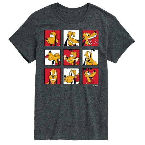 Mickey & Friends - Pluto Grid - Men's Short Sleeve Graphic T-Shirt