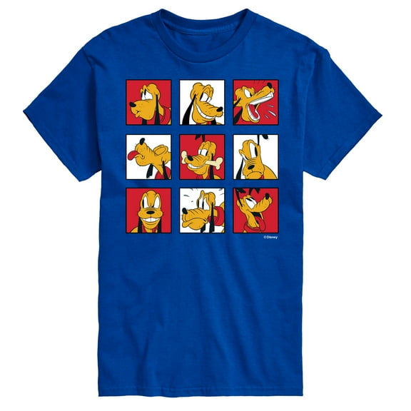 Mickey & Friends - Pluto Grid - Men's Short Sleeve Graphic T-Shirt