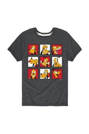 Mickey & Friends - Pluto Grid - Toddler And Youth Short Sleeve Graphic T-Shirt