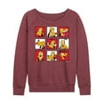 thumbnail image 1 of Mickey & Friends - Pluto Grid - Women's Lightweight French Terry Long Sleeve Shirt, 1 of 5