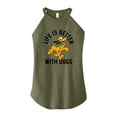 thumbnail image 1 of Mickey & Friends - Pluto Life Is Better With Dogs - Juniors High Neck Tank Top, 1 of 4