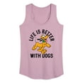 thumbnail image 1 of Mickey & Friends - Pluto Life Is Better With Dogs - Women's Racerback Tank Top, 1 of 5