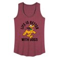 thumbnail image 1 of Mickey & Friends - Pluto Life Is Better With Dogs - Women's Racerback Tank Top, 1 of 5