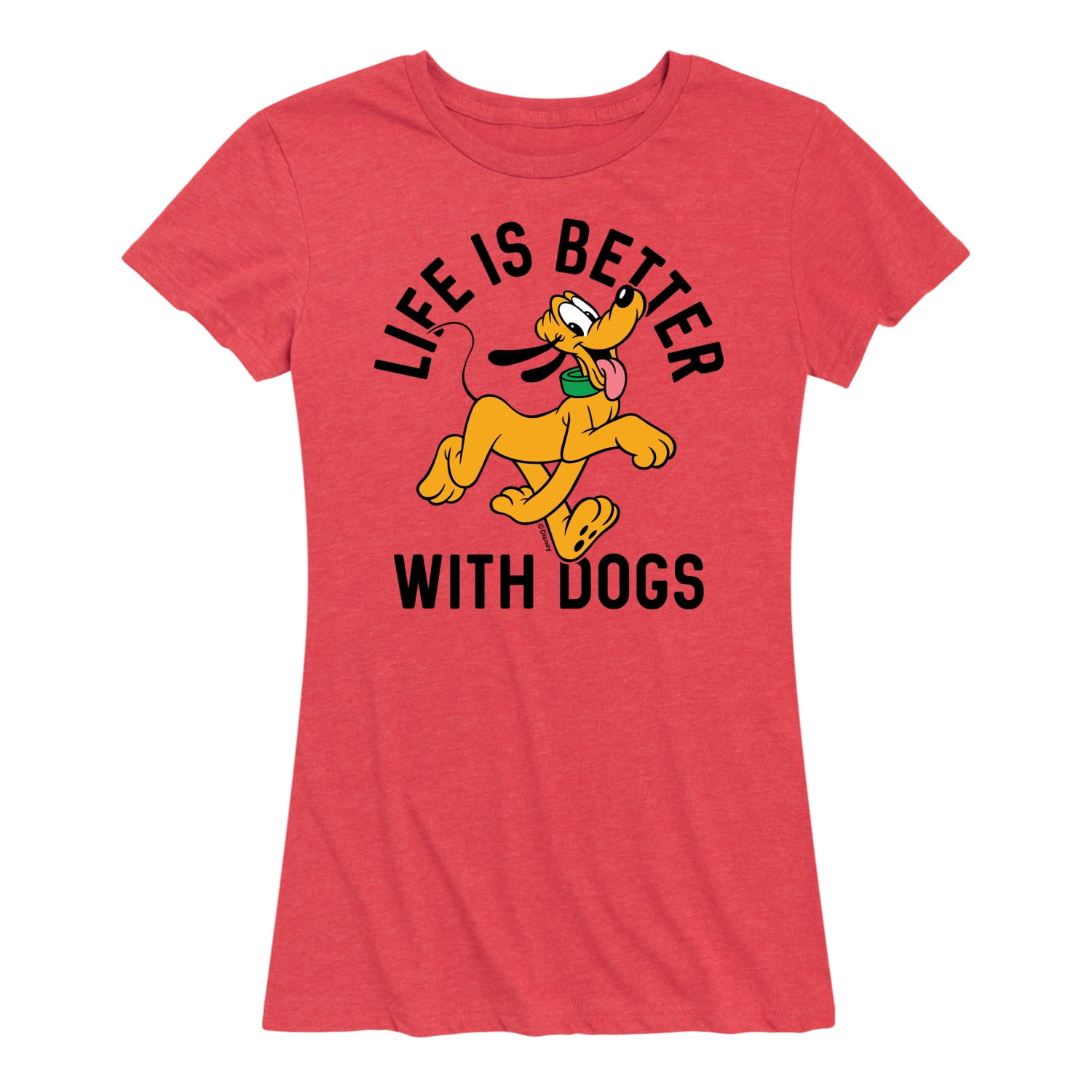 Mickey & Friends - Pluto Life Is Better With Dogs - Women's Short
