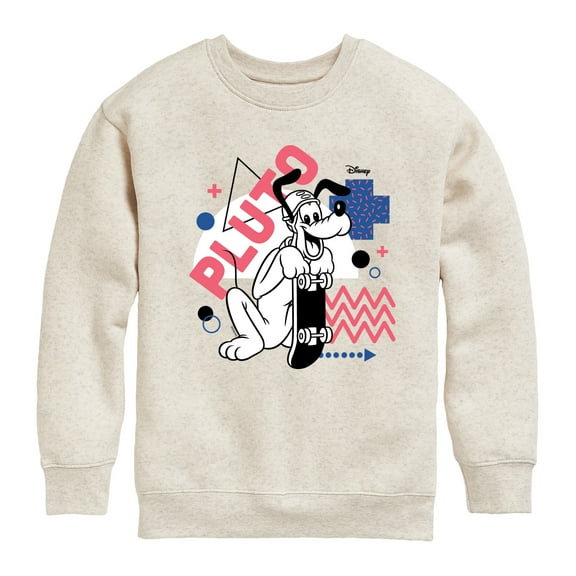 Disney - Mickey & Friends - Pluto Retro Styled Skater - Toddler And Youth Long Sleeve Graphic T-Shirt