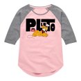 thumbnail image 1 of Mickey & Friends - Pluto - Toddler And Youth Girls Raglan Graphic T-Shirt, 1 of 5