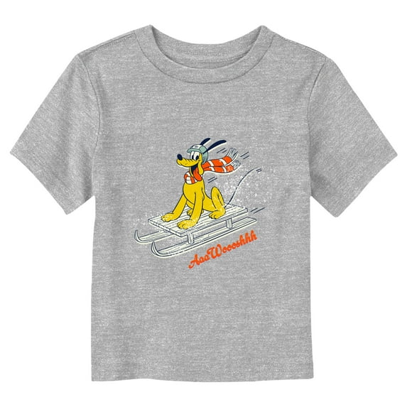 Mickey & Friends Pluto Winter Sports Graphic T-Shirt