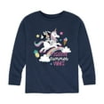 thumbnail image 1 of Mickey & Friends - Positive Summer Vibes - Toddler And Youth Long Sleeve Graphic T-Shirt, 1 of 5