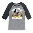 thumbnail image 1 of Mickey & Friends - Powered By Positivity - Toddler And Youth Raglan Graphic T-Shirt, 1 of 4