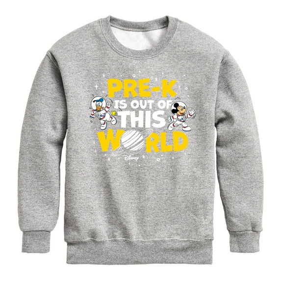 Mickey & Friends - Pre-K Out Of This World - Youth Crewneck Fleece Sweatshirt