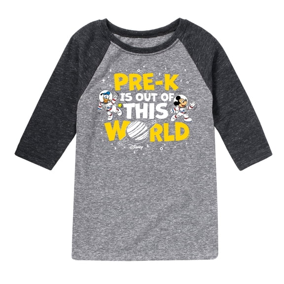 Mickey & Friends - Pre-K Out Of This World - Youth Raglan Graphic T-Shirt