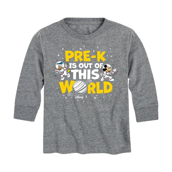 Mickey & Friends - Pre-K Out of This World - Youth Long Sleeve Graphic T-Shirt