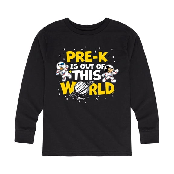 Mickey & Friends - Pre-K Out of This World - Youth Long Sleeve Graphic T-Shirt