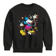 thumbnail image 1 of Disney - Mickey & Friends - Psychedelic Style Mickey - Toddler And Youth Long Sleeve Graphic T-Shirt, 1 of 5