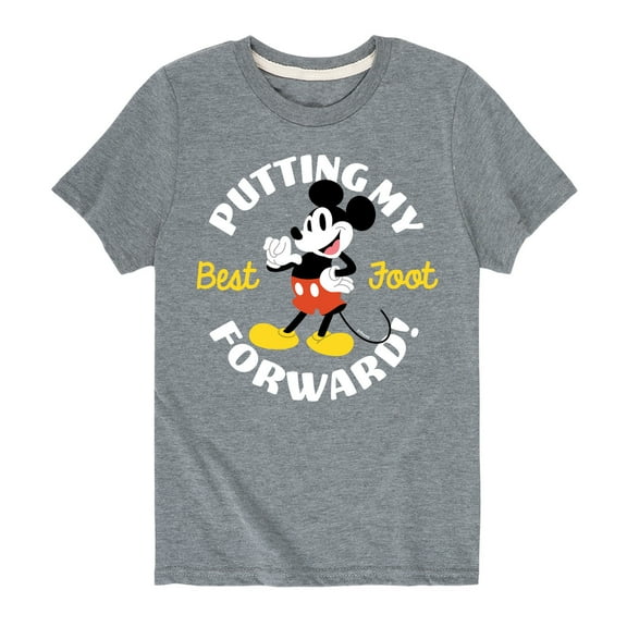 Mickey & Friends - Putting My Best Foot Forward - Toddler And Youth Short Sleeve Graphic T-Shirt