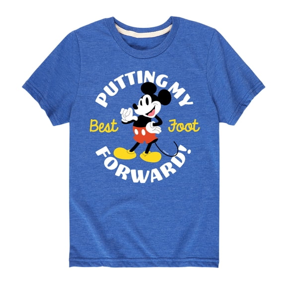 Mickey & Friends - Putting My Best Foot Forward - Toddler And Youth Short Sleeve Graphic T-Shirt