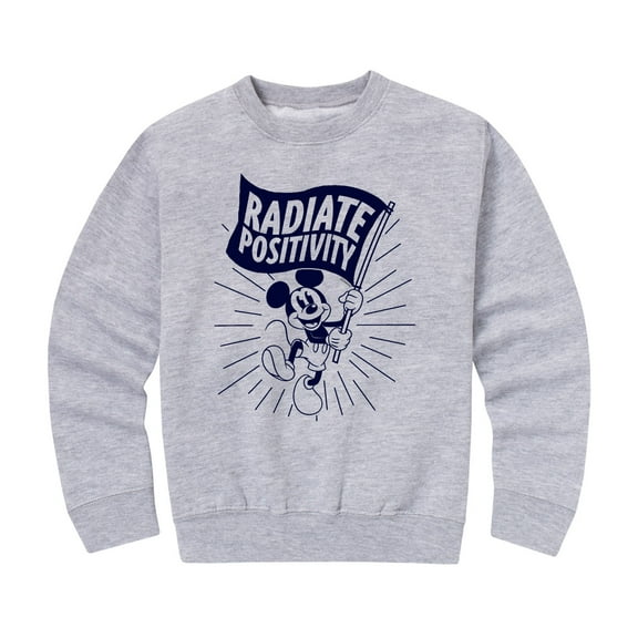Mickey & Friends - Radiate Positivity - Toddler And Youth Crewneck Fleece Sweatshirt
