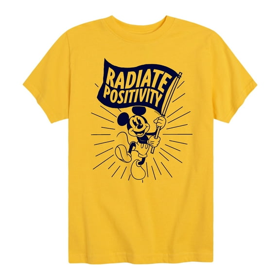 Mickey & Friends - Radiate Positivity - Toddler And Youth Short Sleeve Graphic T-Shirt