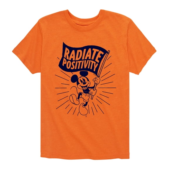 Mickey & Friends - Radiate Positivity - Toddler And Youth Short Sleeve Graphic T-Shirt