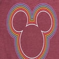 thumbnail image 1 of Mickey & Friends - Rainbow Outline Mickey Silhouette - Women's Short Sleeve Graphic T-Shirt, 1 of 4