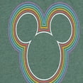 thumbnail image 1 of Mickey & Friends - Rainbow Outline Mickey Silhouette - Women's Short Sleeve Graphic T-Shirt, 1 of 4