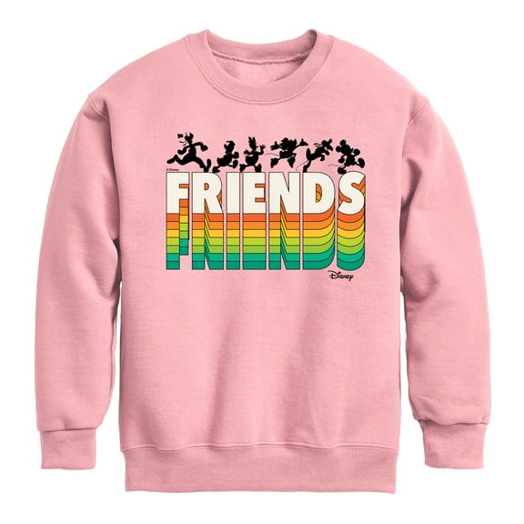 Disney - Mickey & Friends - Rainbow - Toddler And Youth Long Sleeve Graphic T-Shirt