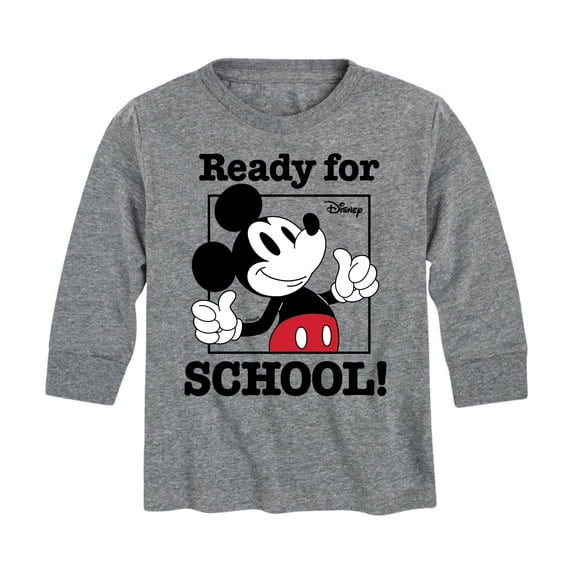 Mickey & Friends - Ready For School - Youth Long Sleeve Graphic T-Shirt