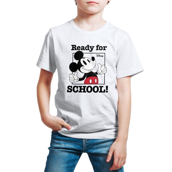 Mickey & Friends - Ready For School - Youth Short Sleeve Graphic T-Shirt