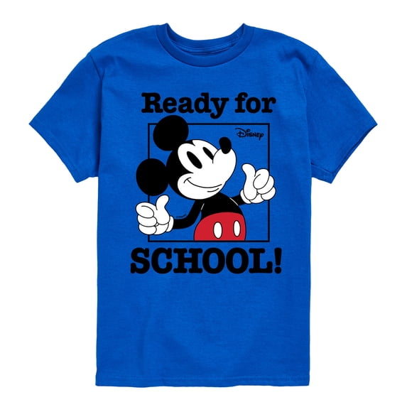Mickey & Friends - Ready For School - Youth Short Sleeve Graphic T-Shirt