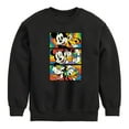thumbnail image 1 of Disney - Mickey & Friends - Retro Blocks - Mickey, Minnie, & Goofy - Toddler And Youth Long Sleeve Graphic T-Shirt, 1 of 5