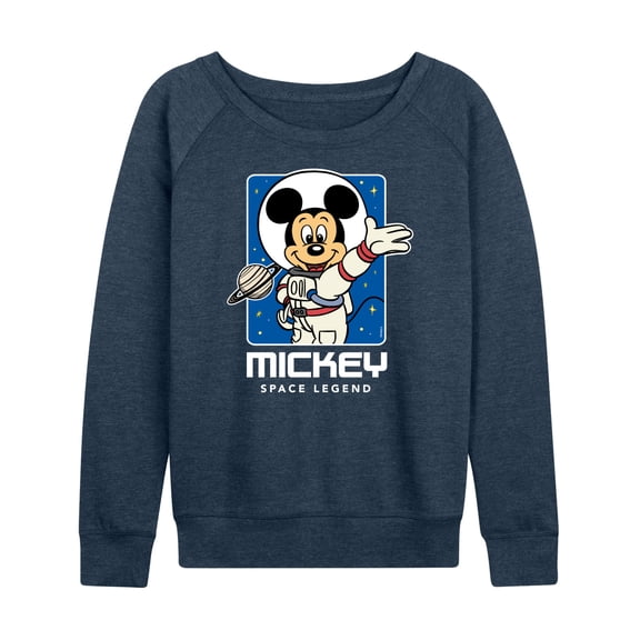 Mickey & Friends - Retro Mickey Portrait - Women's Lightweight French Terry Long Sleeve Shirt