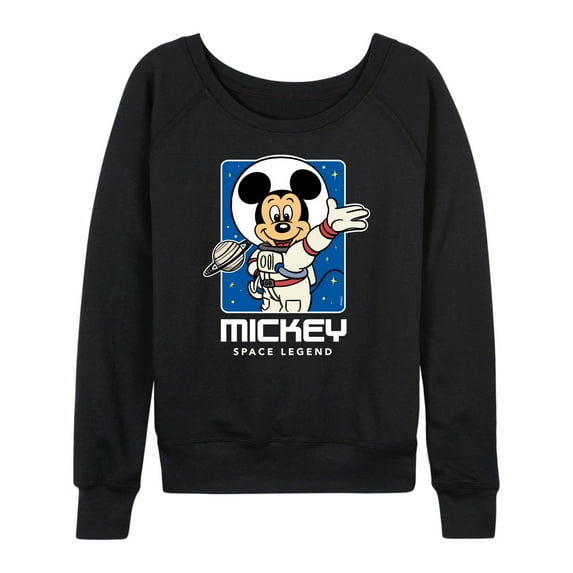 Mickey & Friends - Retro Mickey Portrait - Women's Lightweight French Terry Long Sleeve Shirt