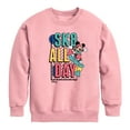 thumbnail image 1 of Disney - Mickey & Friends - SK8 All Day - Skater Mickey - Toddler And Youth Long Sleeve Graphic T-Shirt, 1 of 4
