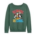 thumbnail image 1 of Mickey & Friends - School Is Cool - Women's Lightweight French Terry Long Sleeve Shirt, 1 of 5