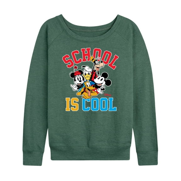 Mickey & Friends - School Is Cool - Women's Lightweight French Terry Long Sleeve Shirt