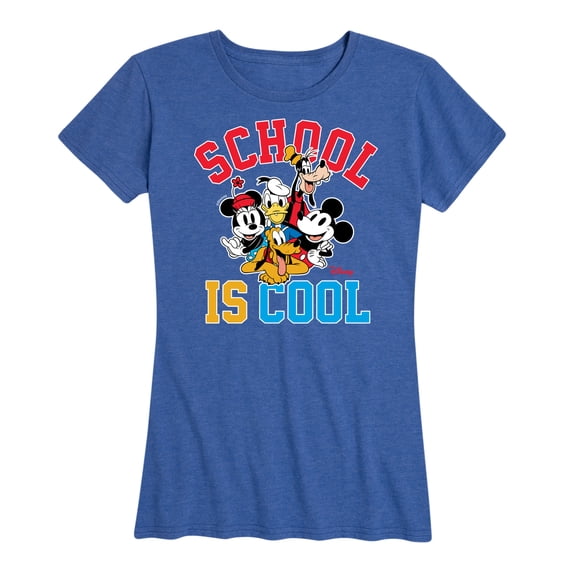 Mickey & Friends - School Is Cool - Women's Short Sleeve Graphic T-Shirt