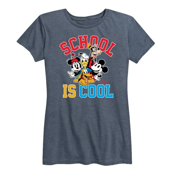 Mickey & Friends - School Is Cool - Women's Short Sleeve Graphic T-Shirt