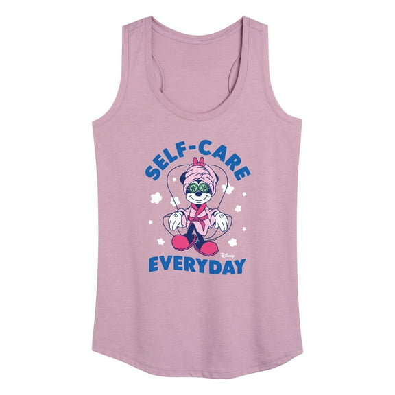 Mickey & Friends - Self Care Everyday   - Women's Racerback Tank Top