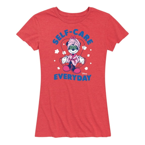 Mickey & Friends - Self Care Everyday - Women's Short Sleeve Graphic T-Shirt