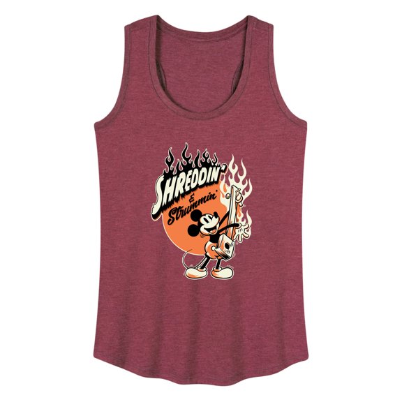 Mickey & Friends - Shreddin And Strummin - Women's Racerback Tank Top