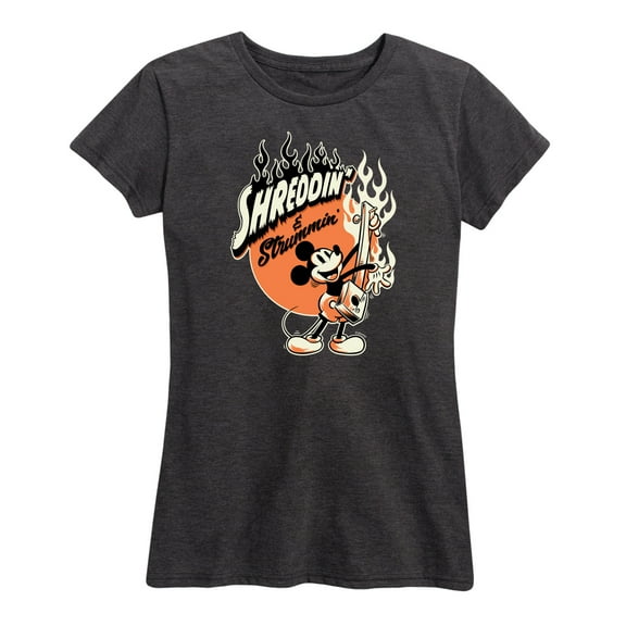 Mickey & Friends - Shreddin And Strummin - Women's Short Sleeve Graphic T-Shirt