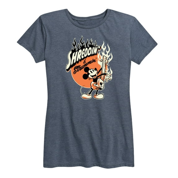 Mickey & Friends - Shreddin And Strummin - Women's Short Sleeve Graphic T-Shirt