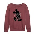 thumbnail image 1 of Mickey & Friends - Silhouette Mcky - Women's Lightweight French Terry Long Sleeve Shirt, 1 of 5