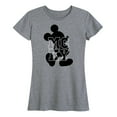 thumbnail image 1 of Mickey & Friends - Silhouette Mickey - Women's Short Sleeve Graphic T-Shirt, 1 of 5