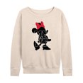 thumbnail image 1 of Mickey & Friends - Silhouette Minnie - Women's Lightweight French Terry Long Sleeve Shirt, 1 of 5