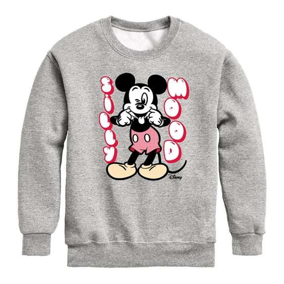 Disney - Mickey & Friends - Silly Mood - Mickey Sticking His Tongue Out - Toddler And Youth Long Sleeve Graphic T-Shirt