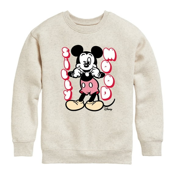 Disney - Mickey & Friends - Silly Mood - Mickey Sticking His Tongue Out - Toddler And Youth Long Sleeve Graphic T-Shirt