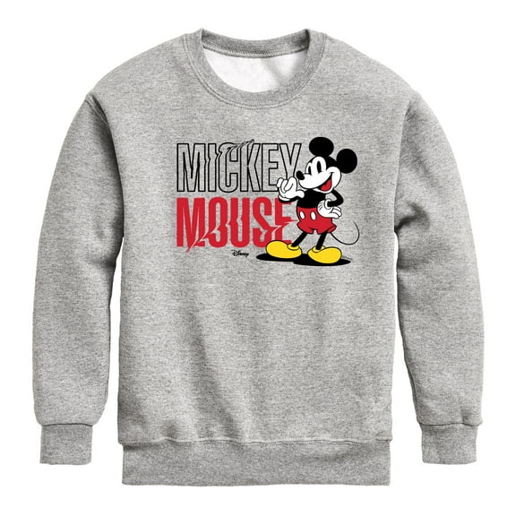 Disney - Mickey & Friends - Simple Classic Mickey - Toddler And Youth Long Sleeve Graphic T-Shirt