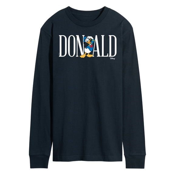 Mickey & Friends - Simple Donald Font - Men's Long Sleeve T-Shirt